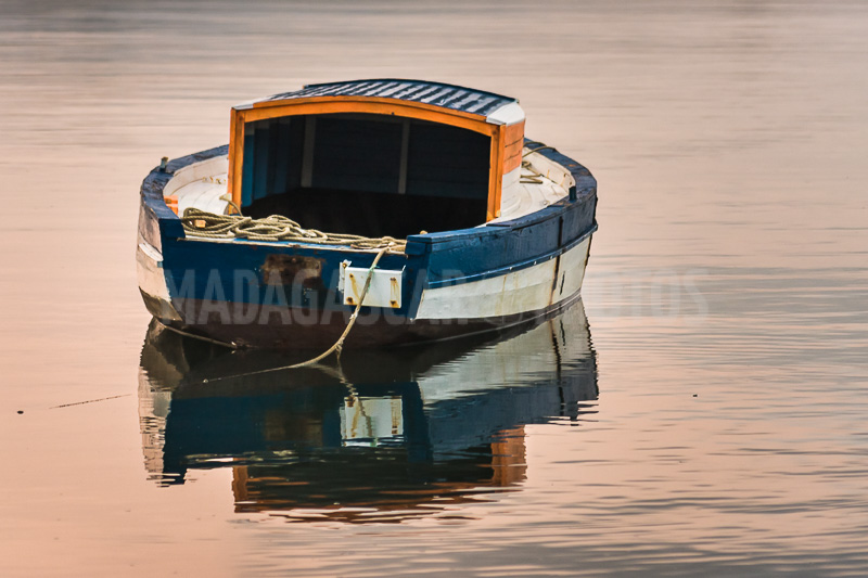 Traditional fishing boat in the Courrier bay of Diego Suarez (Antsiranana)