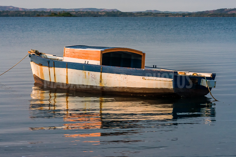 Traditional fishing boat in the Courrier bay of Diego Suarez (Antsiranana)