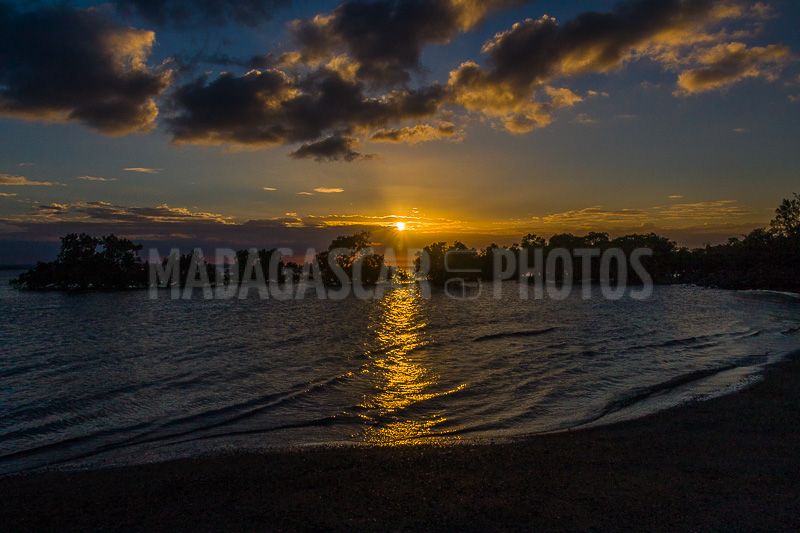 Sunset on the mangrove in the Courrier bay of Diego Suarez (Antsiranana)