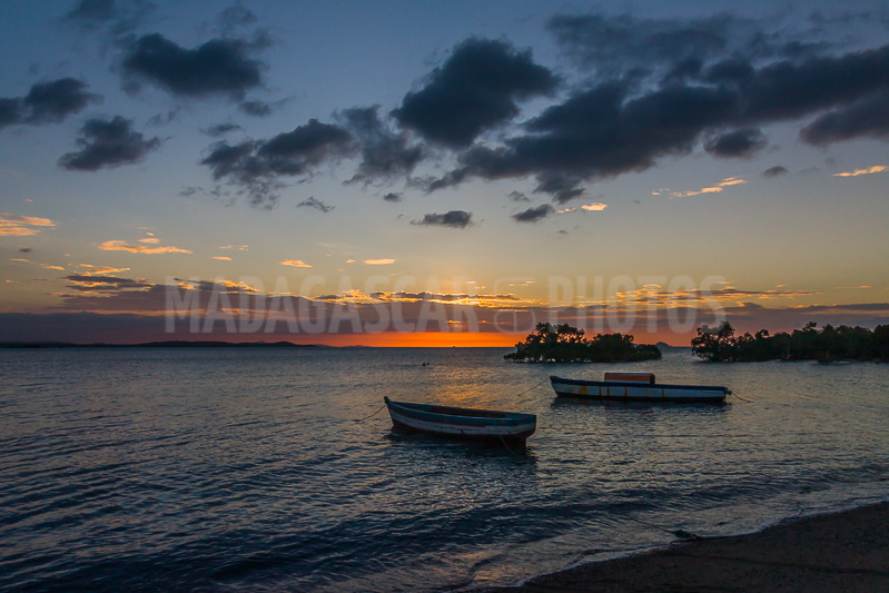 Sunset on the Courrier bay in the Courrier bay of Diego Suarez (Antsiranana)
