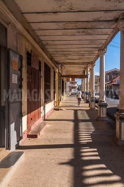 The Colbert street arcades in Diego Suarez (Antsiranana)