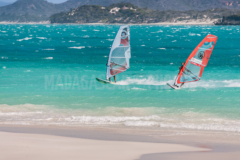 Windsurfers in the Emerald Sea in Diego Suarez (Antsiranana)