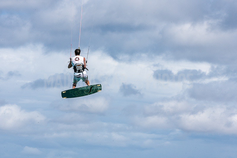 Kitesurfer in the Emerald Sea in Diego Suarez (Antsiranana)