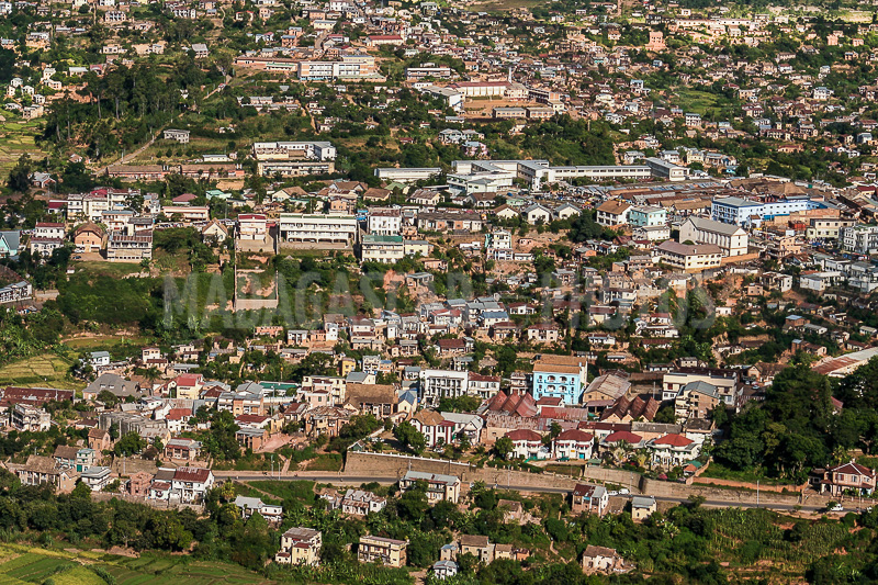The city seen from above of Fianarantsoa