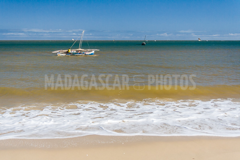 The beach of Amborovy (Majunga), Madagascar