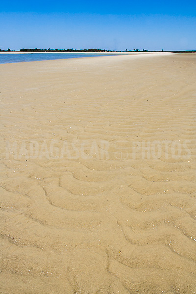 The sandbank of Antsanitia (Majunga), Madagascar