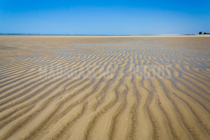 The sandbank of Antsanitia (Majunga), Madagascar