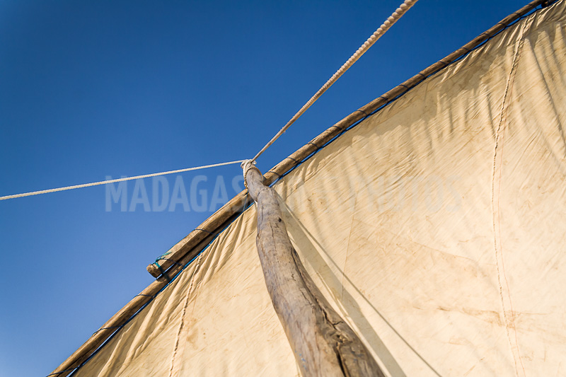 Fishing dugout canoe in Antsanitia (Majunga), Madagascar