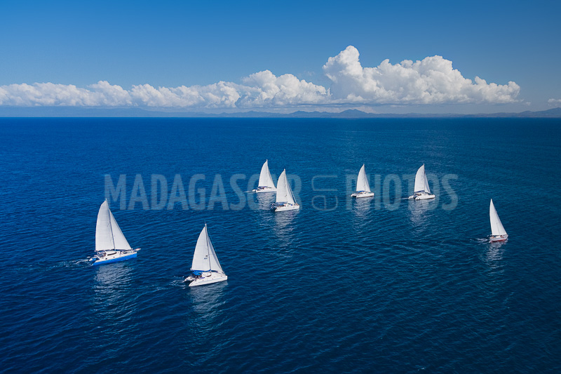 Régate de voiliers et catamarans in Nosy Be, Madagascar