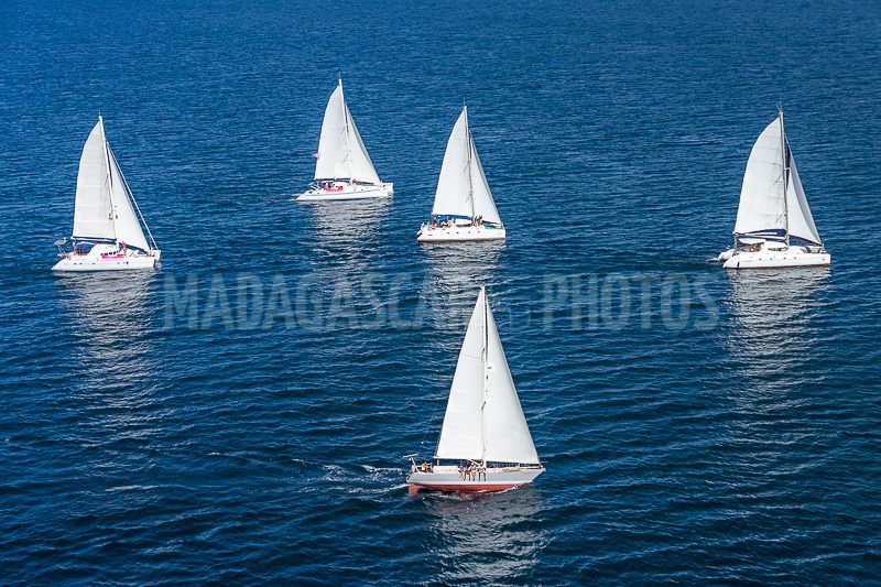 Régate de voiliers et catamarans in Nosy Be, Madagascar