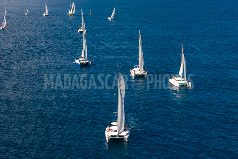 Régate de voiliers et catamarans in Nosy Be, Madagascar