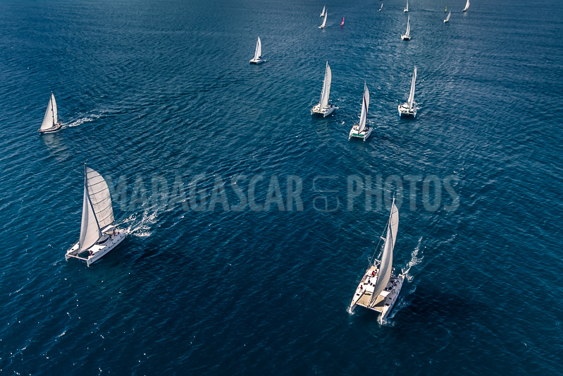Régate de voiliers et catamarans in Nosy Be, Madagascar