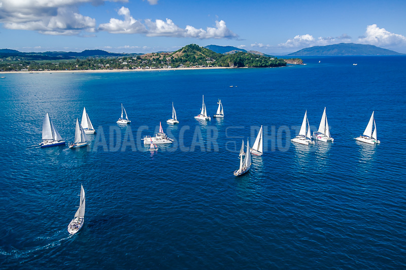 Régate de voiliers et catamarans in Nosy Be, Madagascar