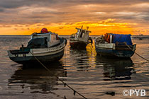 Fishing boats in Antalaha, Madagascar