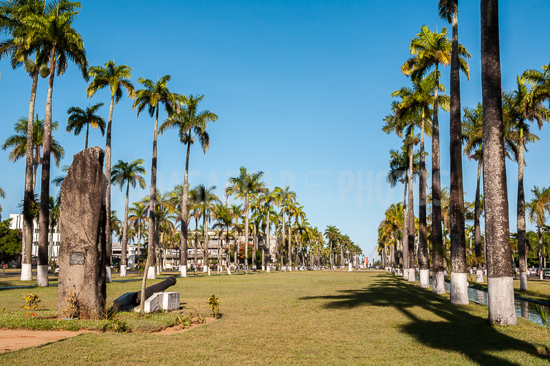 The avenue of Indépendance in Tamatave (Toamasina)