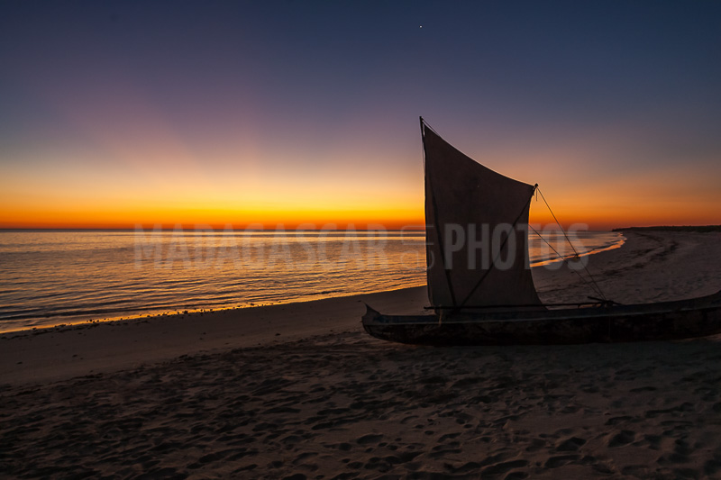 Sunset on the Tsiandamba lagoon